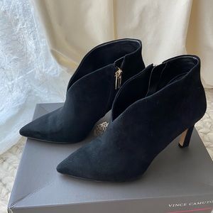 Vince Camuto Sestrind bootie in Black Suede